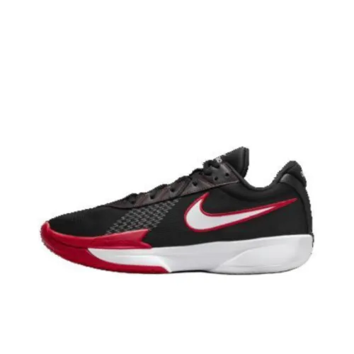 Nike Air Zoom GT Cut ACADEMY EP Slip-on Устойчивый к истиранию Низкий Топ Баскетбольные кроссовки Унисекс Черный Красный