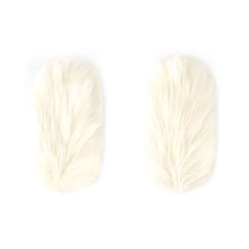 LOUIS VUITTON Искусственный мех шерсть перчатки унисекс белый