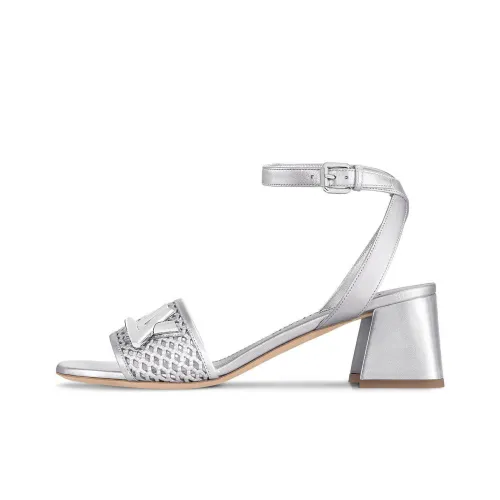 LOUIS VUITTON Shake One Ремешок Сандалии 5,5 см Женские Серебряные