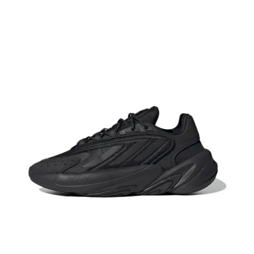 Adidas Originals Ozelia J Черный воин Slip-resistant и дышащий низкий топ детские повседневные туфли черный