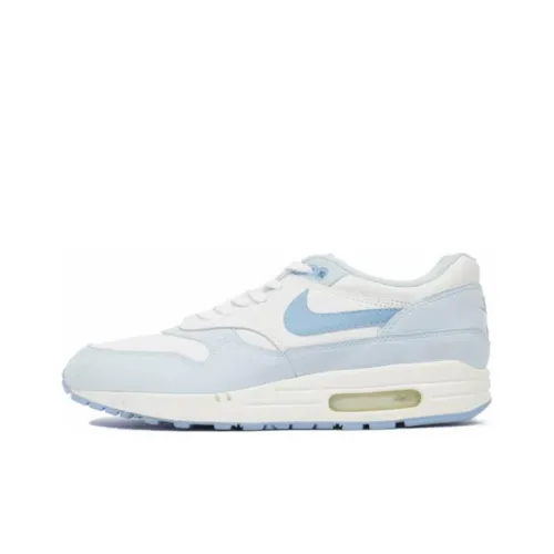 Nike Air Max 1 Low Топ Беговые кроссовки Женские Сине-белый
