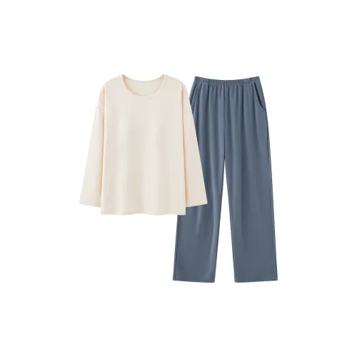 UAVAE Пижамный комплект женский абрикосовый