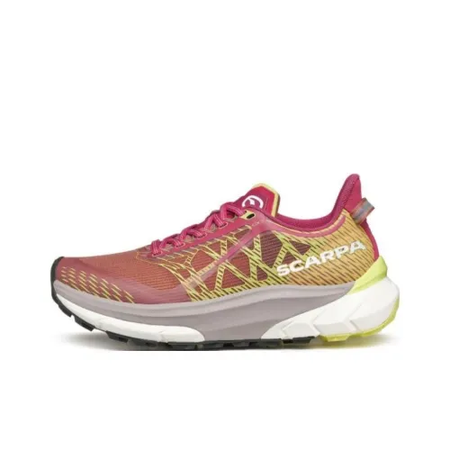 SCARPA Устойчивые к истиранию низкие топовые повседневные беговые кроссовки женские розовые