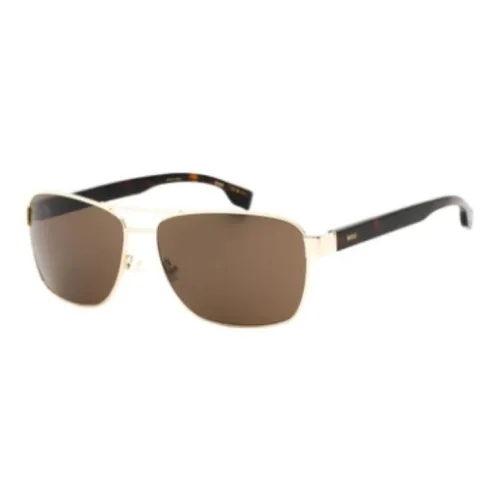 HUGO BOSS Квадратные Солнцезащитные Очки Мужские Золотые