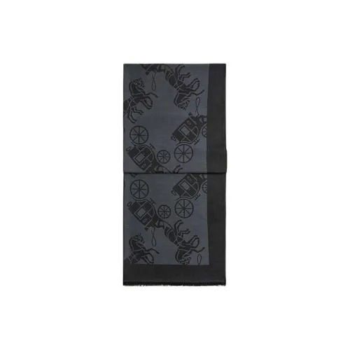 COACH Cotton Knit Шарфы Унисекс Черный