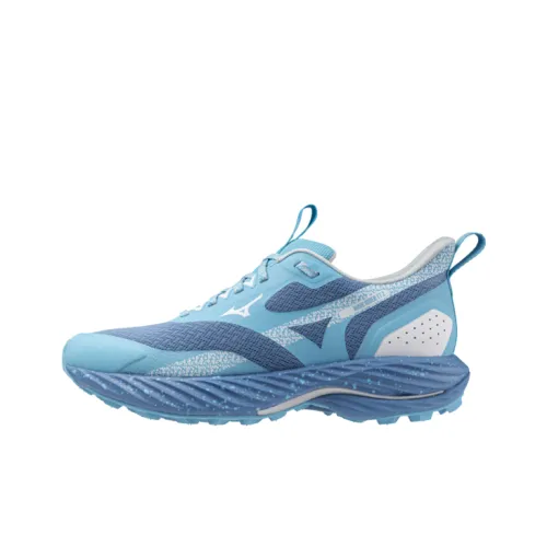 Mizuno Wave Rider TT 2 Противоскользящие устойчивые к истиранию низкий топ беговые кроссовки женские синий