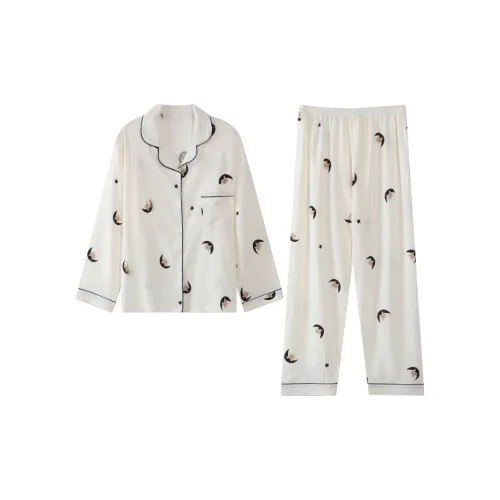 WANANNI Пижамный комплект Женский Белый