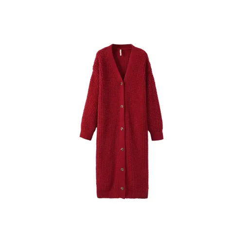 Aannsfam Сон Халат Женские Основные Красный
