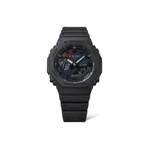 CASIO G Shock Rainbow Wall Collection Кварцевый механизм Смольный ремешок Часы Унисекс Многоцветный Циферблат