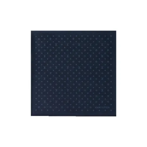 LOUIS VUITTON Шелковые шарфы Мужской Синий