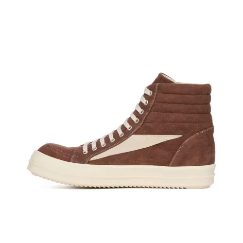 Rick Owens DRKSHDW Скейтборд Кроссовки Высокие Коричневые Мужские