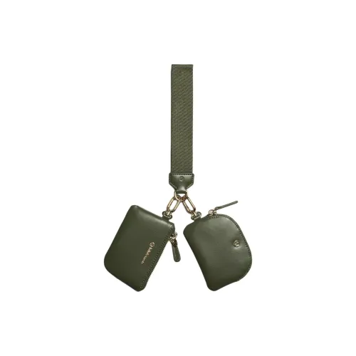lululemon Переработанный полиэстер Запястье Сумка Женские CAMP Зеленый Золотой