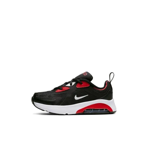Nike Air Max 200 Амортизация Низкий Топ KIDS Лайфстайл Обувь Черный Красный Детский Возраст 3-7 Лет