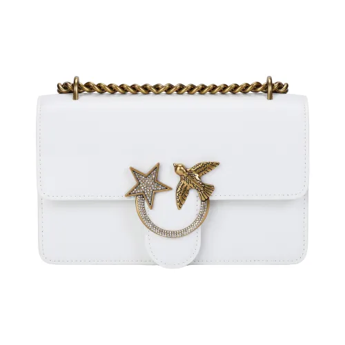 PINKO Love Series Кожа Сумка через плечо Сумка на плечо Женская Белая