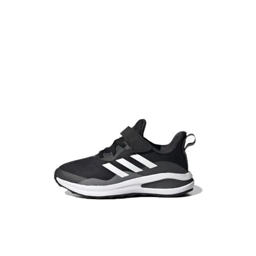 Adidas Fortarun Амортизация и Дышащий Низкий Топ Kids Lifestyle Shoes Черный Белый Детский
