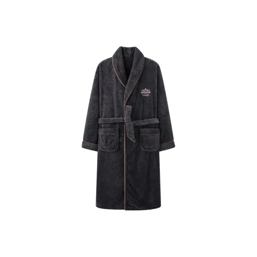 Mulong Family Sleep Robe Мужской Темно-Серый