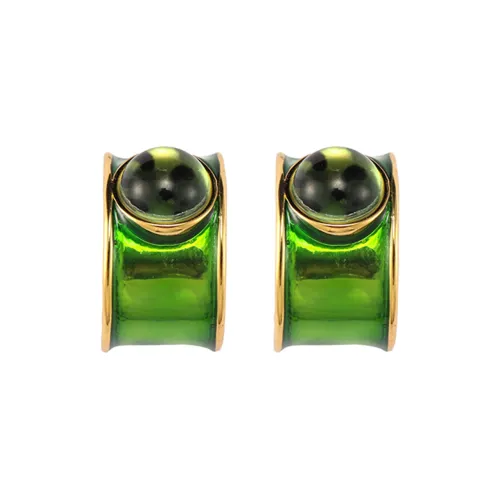 Ван Гог Медный Эмаль Серьги Женские