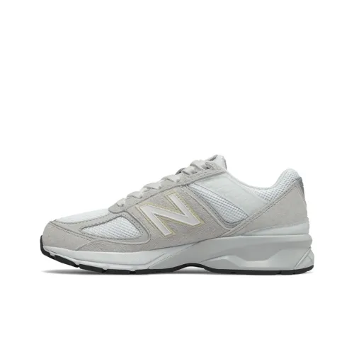 New Balance NB 990 V5 Амортизация Kids Lifestyle Shoes Серый Белый Подростки