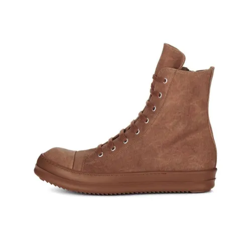 Rick Owens DRKSHDW Скейтборд Кроссовки Высокие Коричневые Мужские