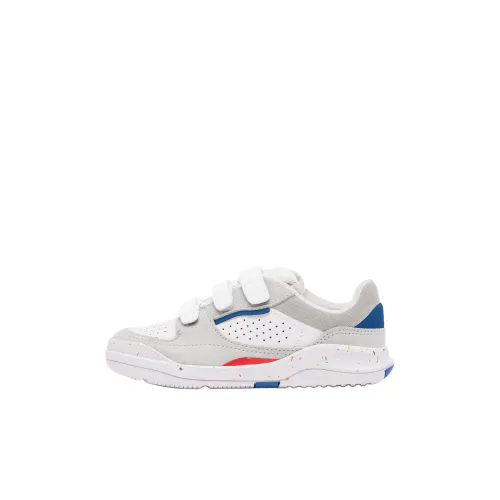 DECATHLON Противоскользящий устойчивый к истиранию низкий топ для детских скейтбординга белый синий красный детский