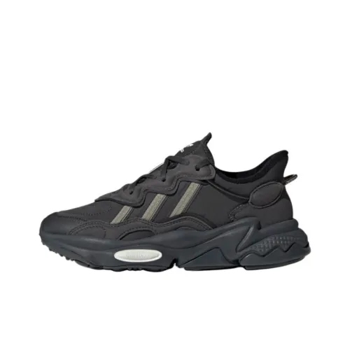 Adidas Originals Ozweego Устойчивый к истиранию Низкий Топ Спортивная Повседневная Обувь Черный Серый Подростки