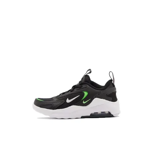 Nike Air Max Bolt Low Топ Беговые кроссовки Черно-зеленый для детей 3-7 лет