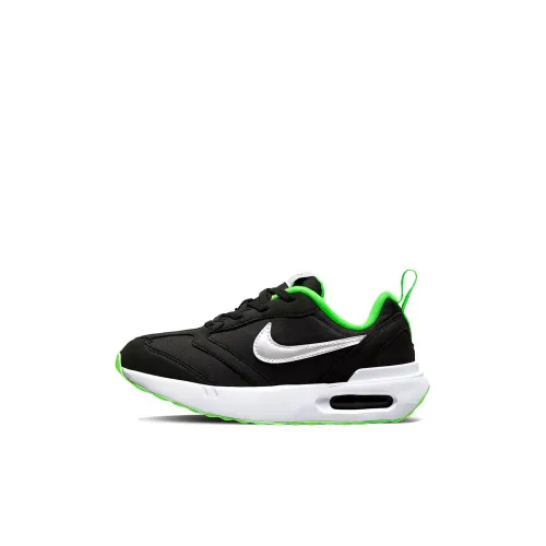 Nike Air Max Рассвет Low Топ KIDS Lifestyle Shoes Черно-зеленый Детские 3-7 лет