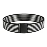 Чёрный Белый 40 Винил Заколка для волос