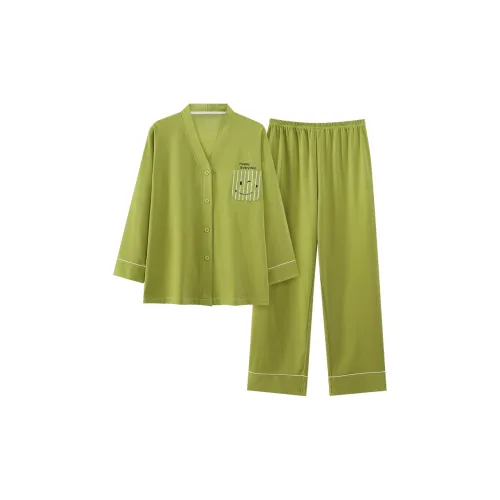 UAVAE ZJ QM88021 Зеленый Женские Пижамные комплекты