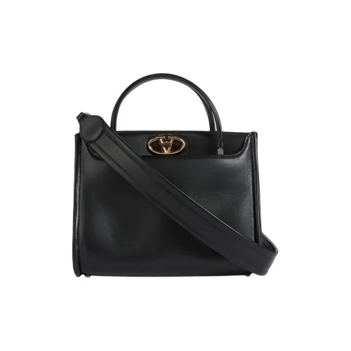 Valentino Vlogo Кожа Сумка через плечо Сумка Маленькая Женская Черная