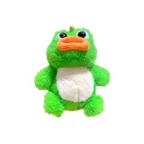 Тусклый и жесткий Лягушка Call Флис Пуговица - Травяной зеленый