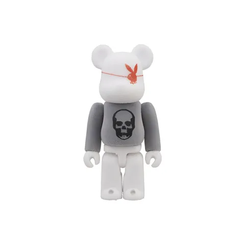 BE@RBRICK PLAYBOY Collaboration X Lucien Pellat Finet X BE@RBRICK Серый Белый Прозрачный Слепой Бокс на Карточке 100%