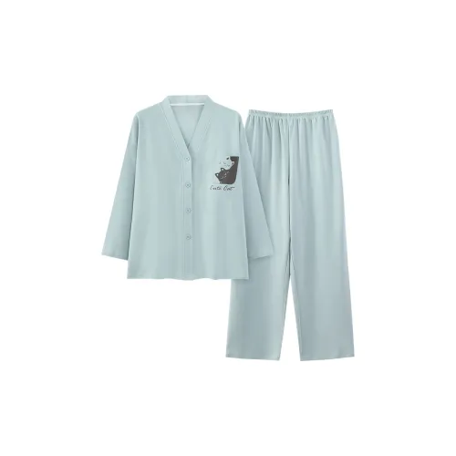 UAVAE ZJ QM88018 Циановый Женские Пижамные Комплекты