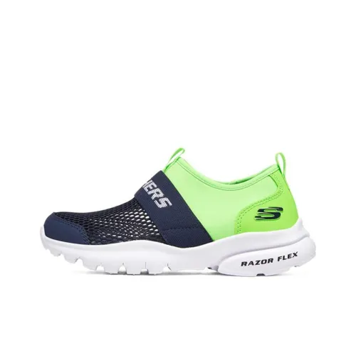 Skechers Razor Fle Low Топ Повседневная обувь Морской синий Лимон