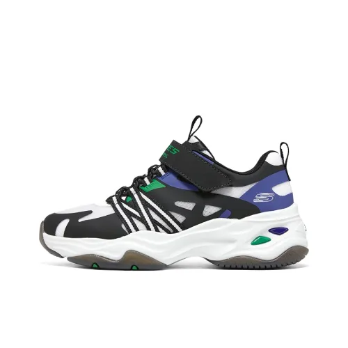 Skechers Stamina Airy Устойчивый к истиранию Низкий топ KIDS Lifestyle Shoes Черный Белый Подростки