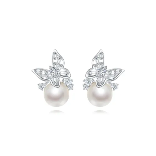 MUYAN Сплав Искрящиеся Серьги с Бабочкой Женские