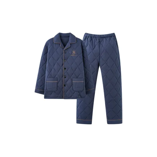 Mulong Family Пижамный комплект Мужской Синий