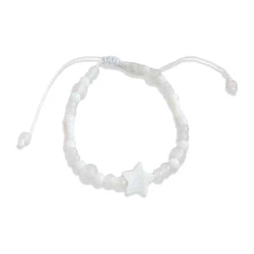 WANLIACC Ткань Белый лунный свет Звезды Браслет Женские