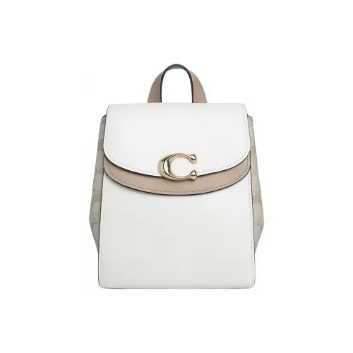 COACH Celia Холст Коровья кожа Рюкзак Женский Светлый хаки