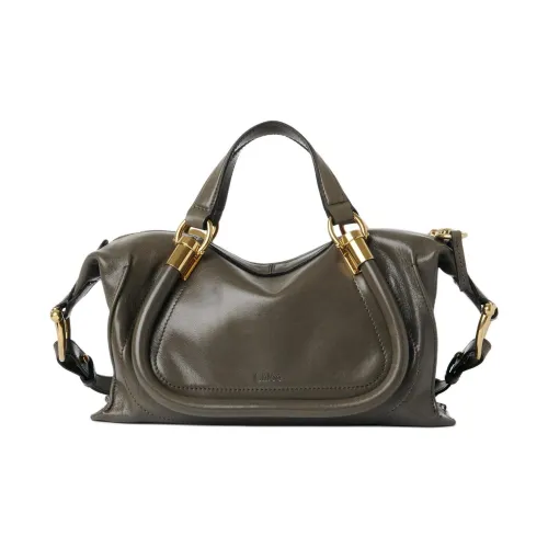 Chloe Телячья кожа Сумка через плечо Сумка Маленькая Женская Серого цвета