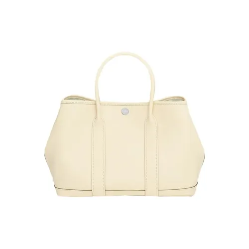 HERMES Garden Party Epsom Телячья кожа Сумка Женские I2 Nata Кремово-белый