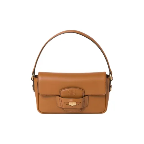 MIU MIU Кожа Сумка через плечо Сумка Женская Коньяк