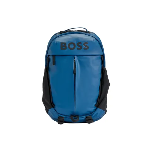 HUGO BOSS Полиэстер Рюкзак Мужской Светло-Синий