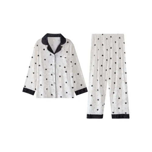 WANANNI Пижамный комплект Женский Белый