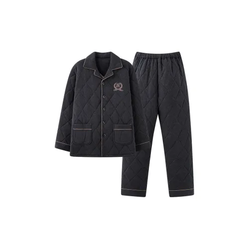 Mulong Family Пижамный комплект Мужской Черный