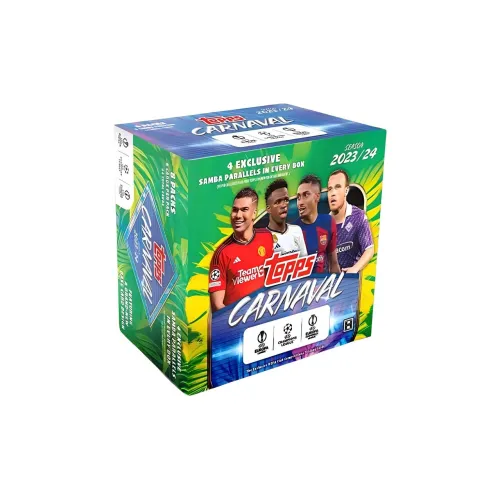 Topps 2024 UEFA UCC CARNAVAL Brazil EDITION Hobby Футбол Yuuka AWARD Игрок Карта пройдет Спортивные карты Целая коробка