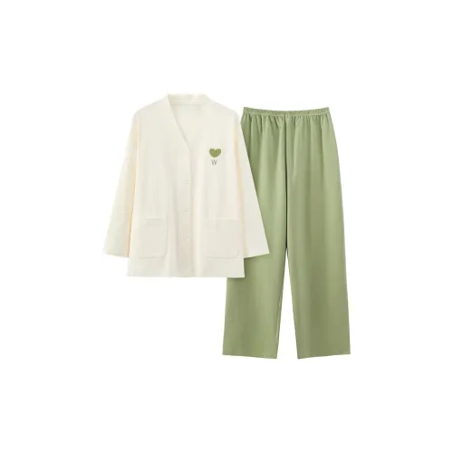 UAVAE Пижамный комплект женский абрикосовый