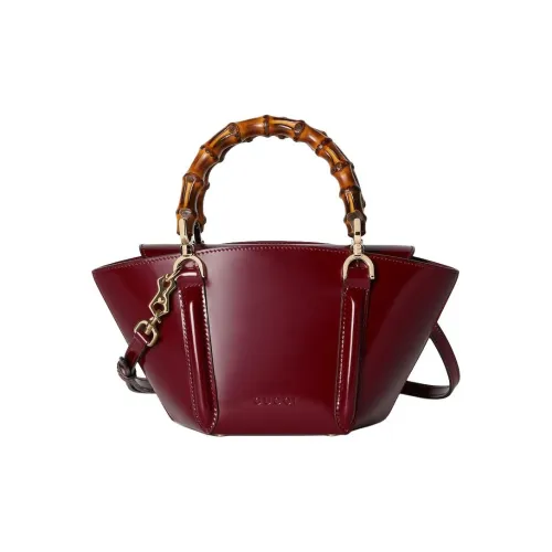 GUCCI Блестящий кожа Тоут сумка сумка для покупок сумка через плечо мини женская анкора красная