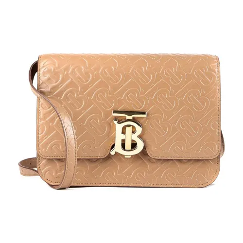 Burberry Сумка через плечо из коровьей кожи женская коричневая