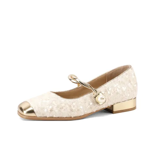 Mulinsen Грубый каблук Мэри Джейн туфли 2,5 см женские